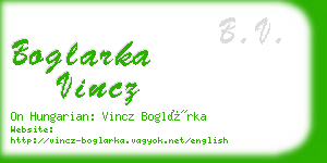 boglarka vincz business card